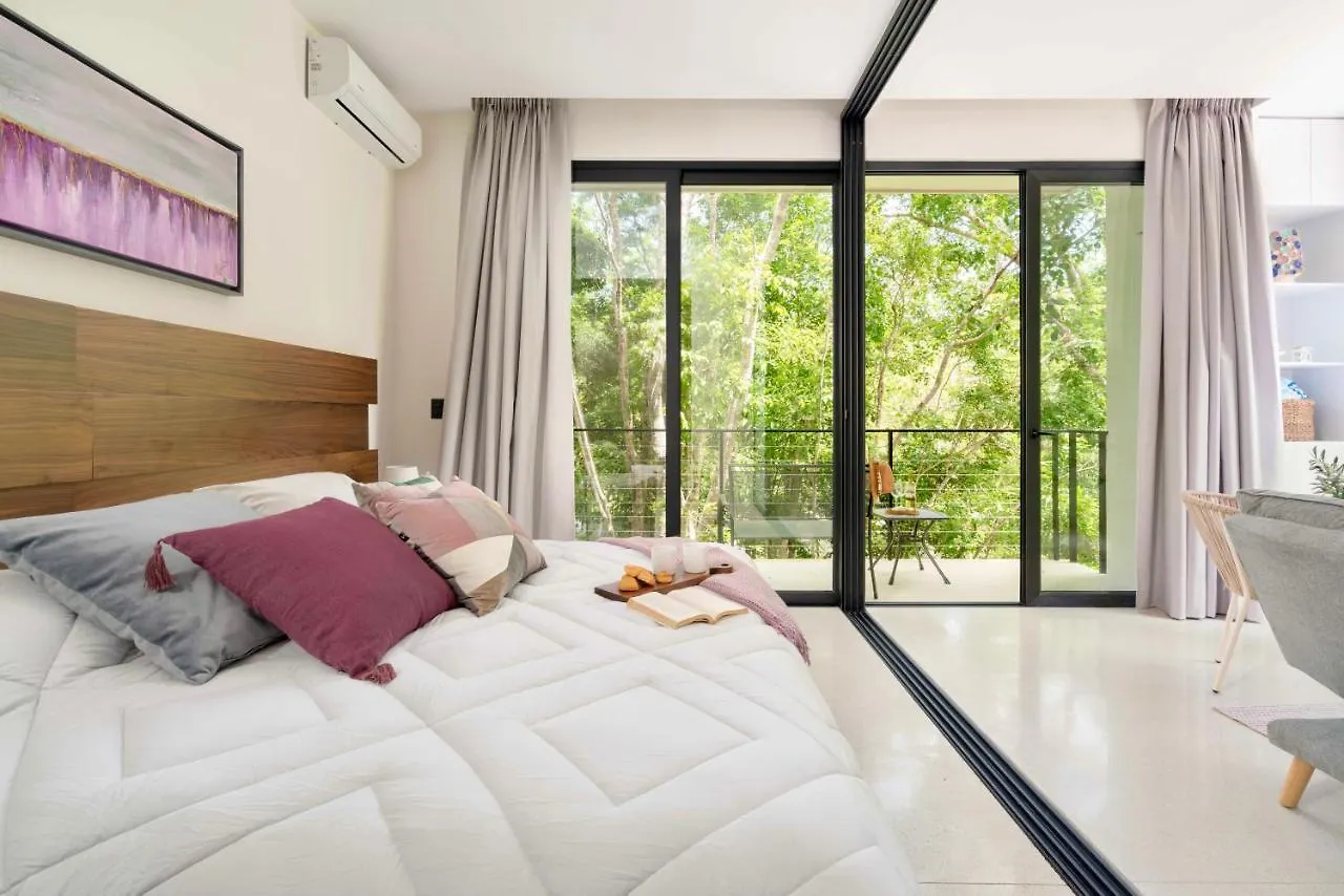 Stylish And Peaceful Jungle Studio At 525 Tulum Lägenhet