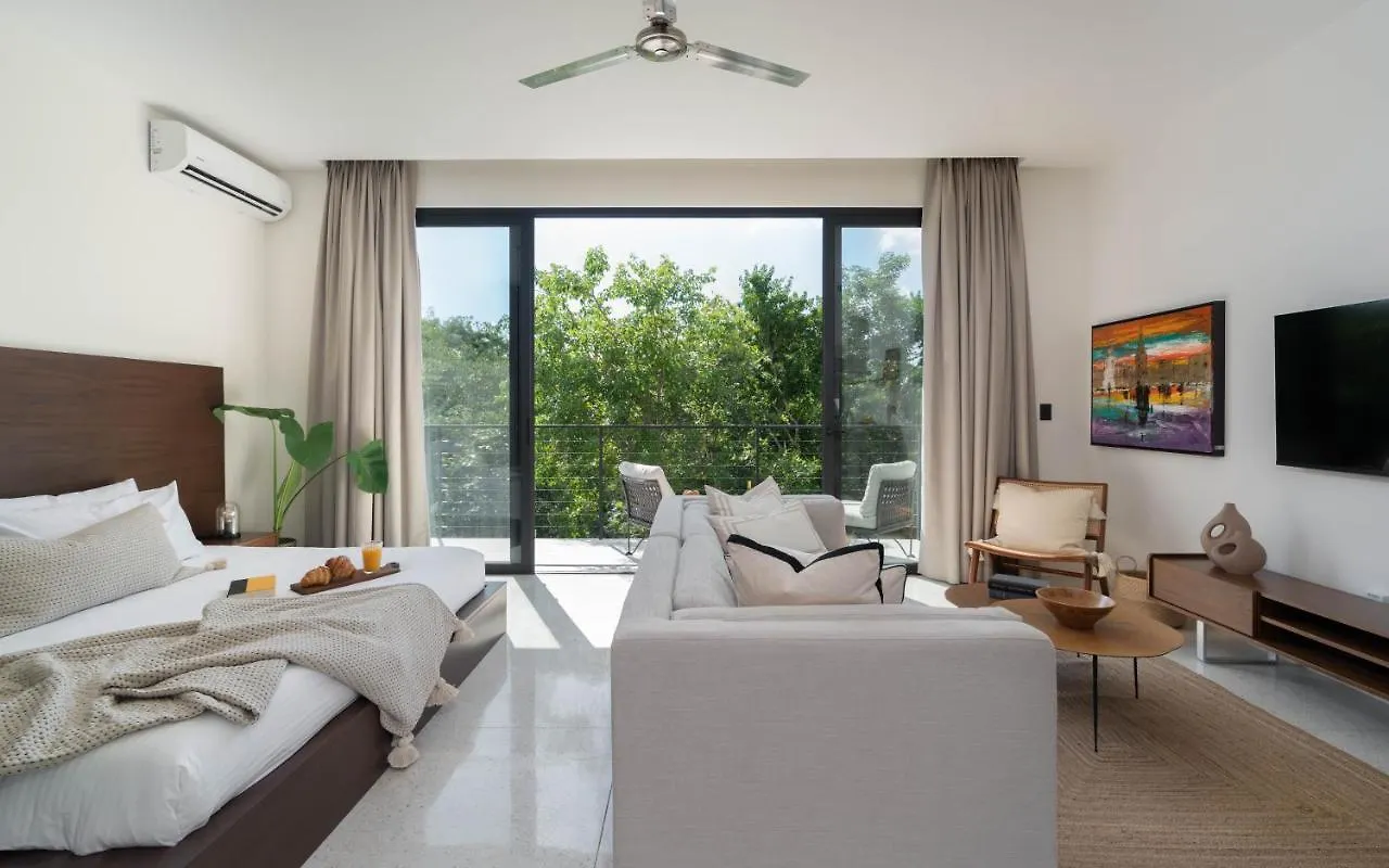 Stylish And Peaceful Jungle Studio At 525 Tulum Lägenhet