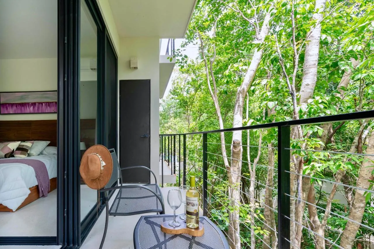 Stylish And Peaceful Jungle Studio At 525 Tulum Lägenhet